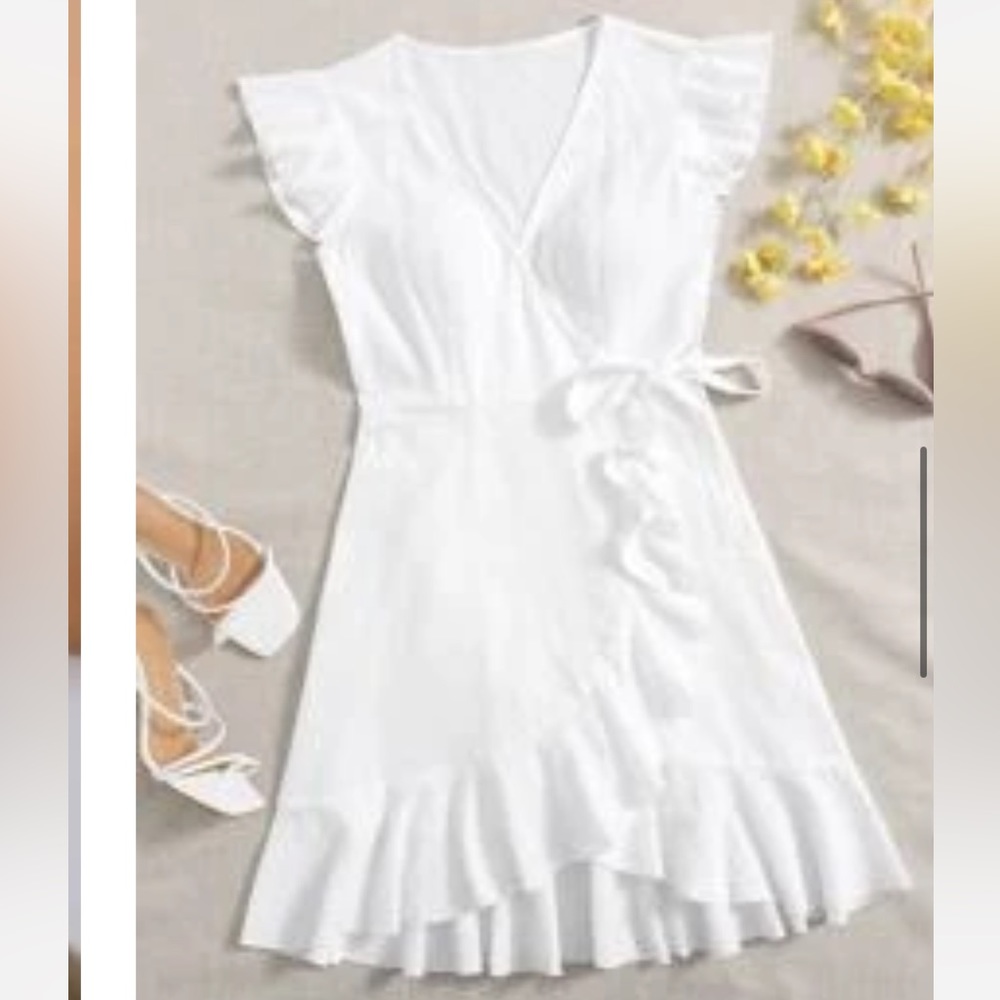 White Wrap Dress NWOT